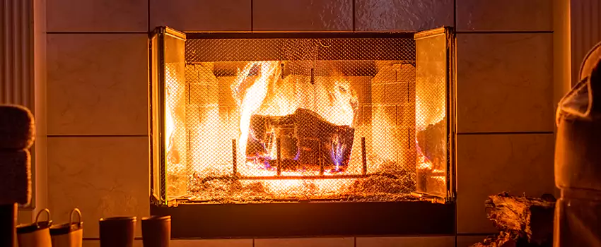 Mendota Hearth Landscape Fireplace Installation in Sayreville, New Jersey