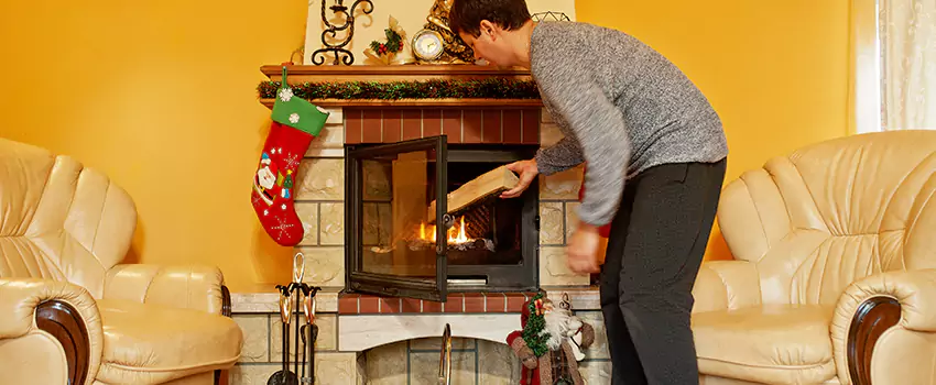Rusted Metal Fireplace Restoration in Sayreville, New Jersey