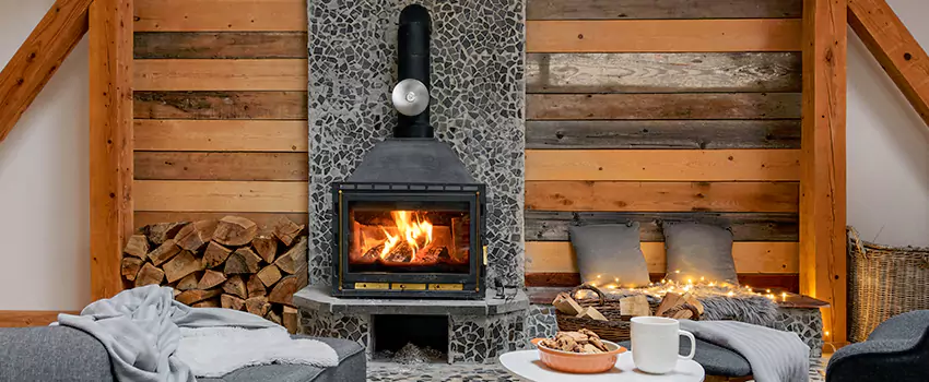 Thelin Hearth Products Direct Vent Gas Stove Fireplace Inspection in Sayreville, New Jersey